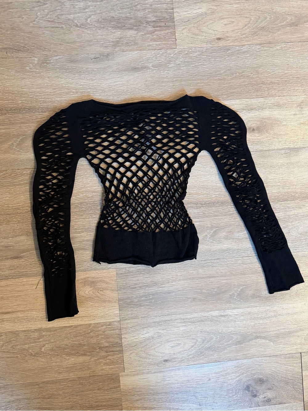 Fishnet rave top